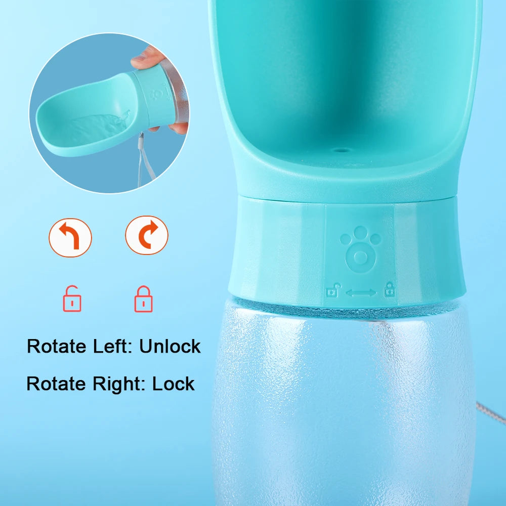 Portable 300ml Dog Water Bottle – Leakproof Travel Water Dispenser for Dogs & Cats