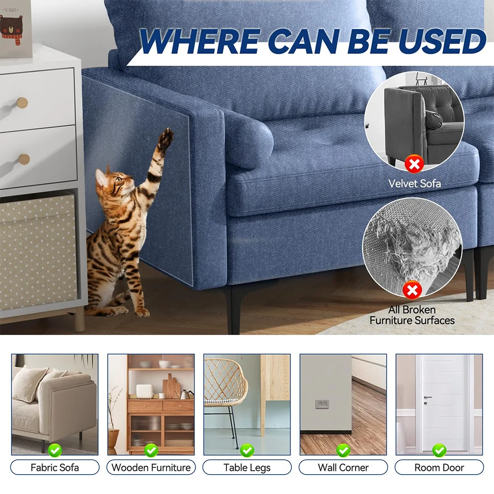 Cat Scratch Deterrent Tape – Transparent Furniture Protector