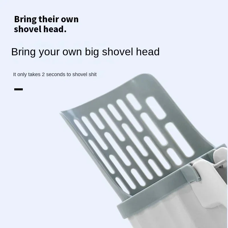 Self-Cleaning Cat Litter Scoop with Waste Bags – Easy & Hygienic Litter Box Cleaner