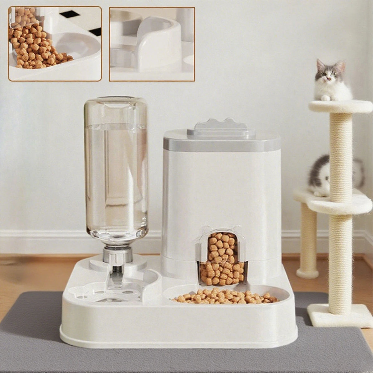 Automatic Pet Food & Water Dispenser for Dogs & Cats