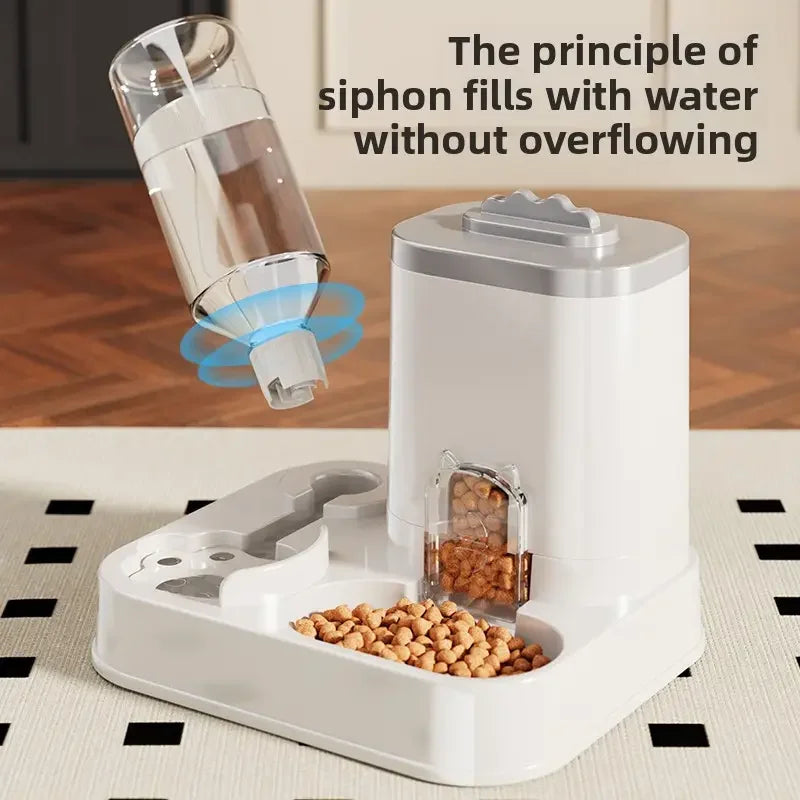 Automatic Pet Food & Water Dispenser for Dogs & Cats