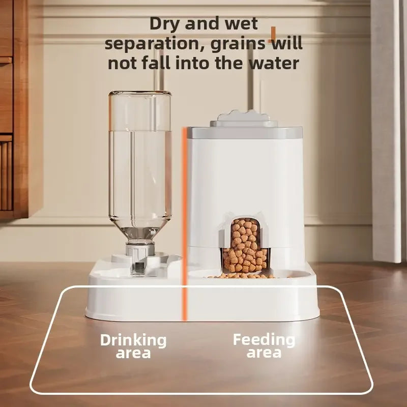 Automatic Pet Food & Water Dispenser for Dogs & Cats