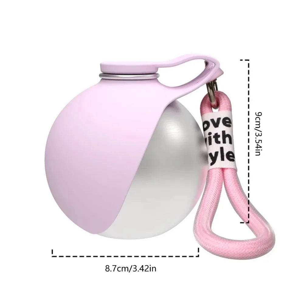 2-in-1 Portable Dog Water Bottle – Leak-Proof Stainless Steel
