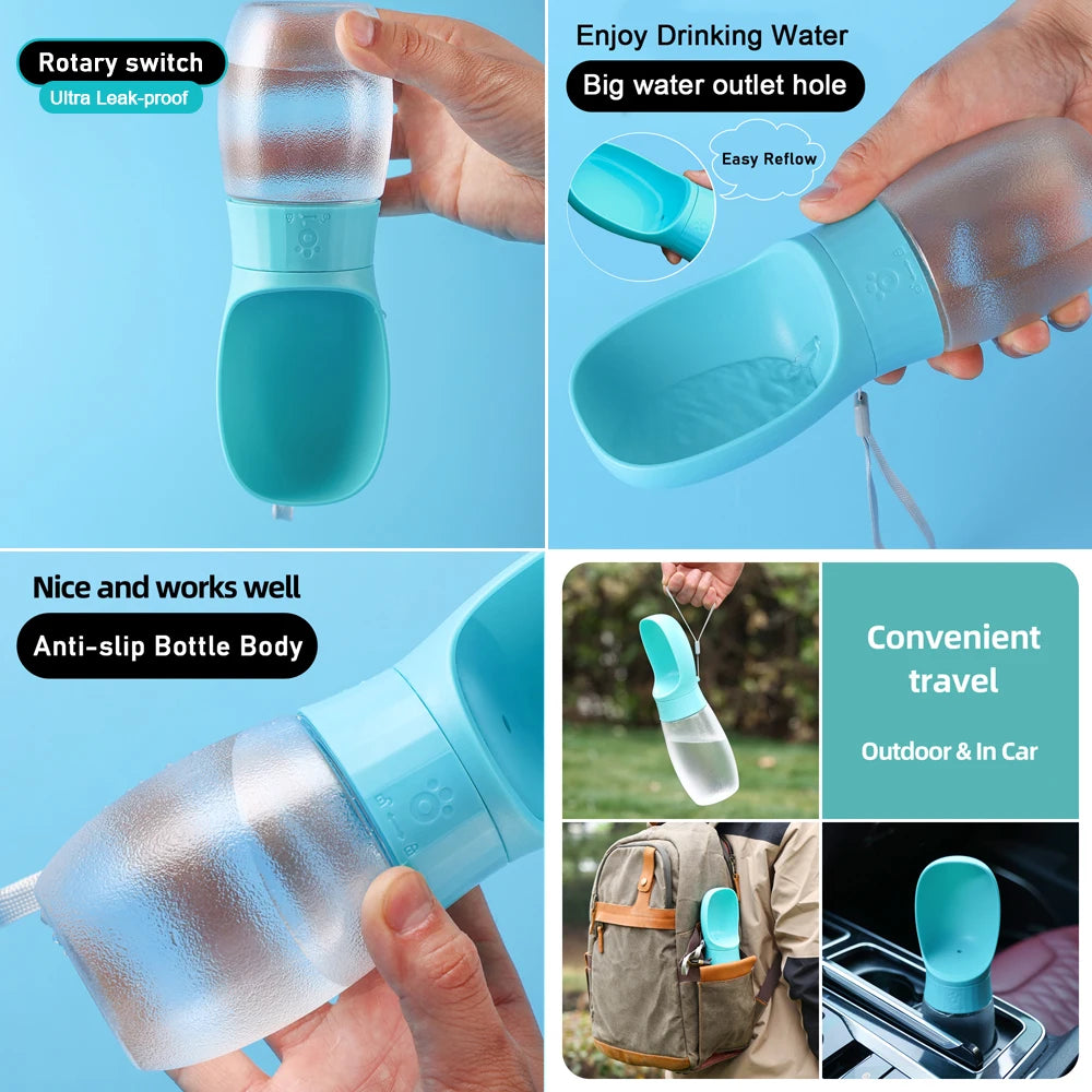Portable 300ml Dog Water Bottle – Leakproof Travel Water Dispenser for Dogs & Cats