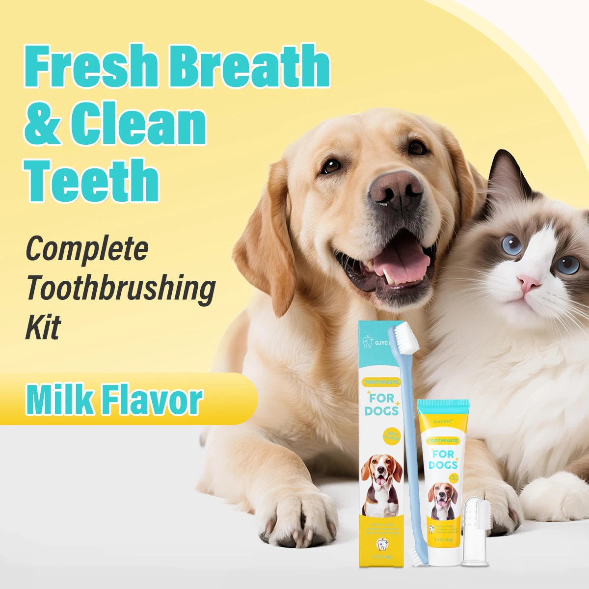 Dog & Cat Dental Care Kit – Toothpaste & Toothbrush