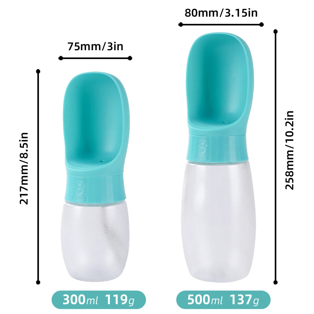Portable 300ml Dog Water Bottle – Leakproof Travel Water Dispenser for Dogs & Cats