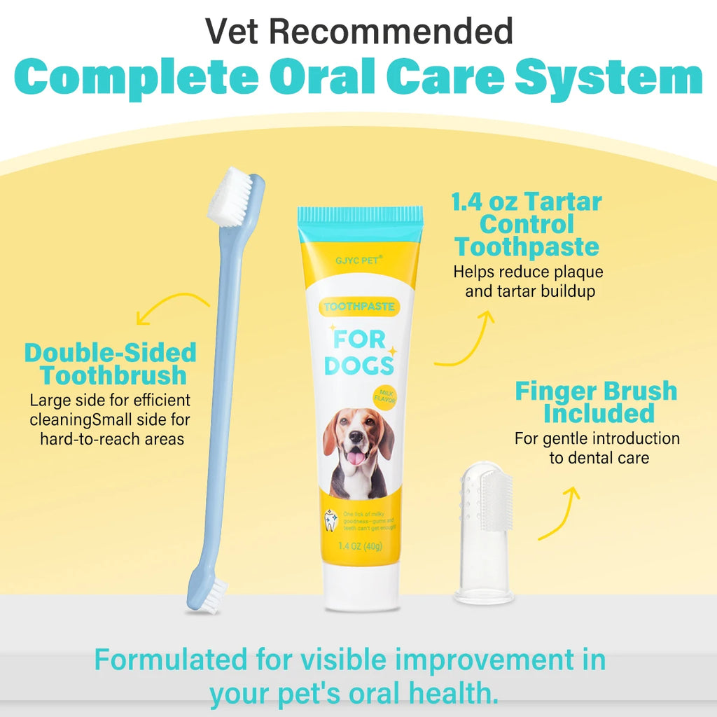 Dog & Cat Dental Care Kit – Toothpaste & Toothbrush