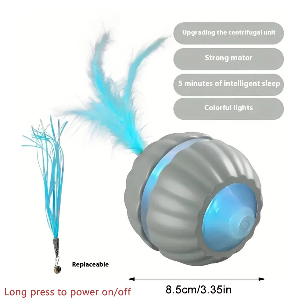 Interactive Smart Ball Toy for Dogs & Cats – USB Rechargeable