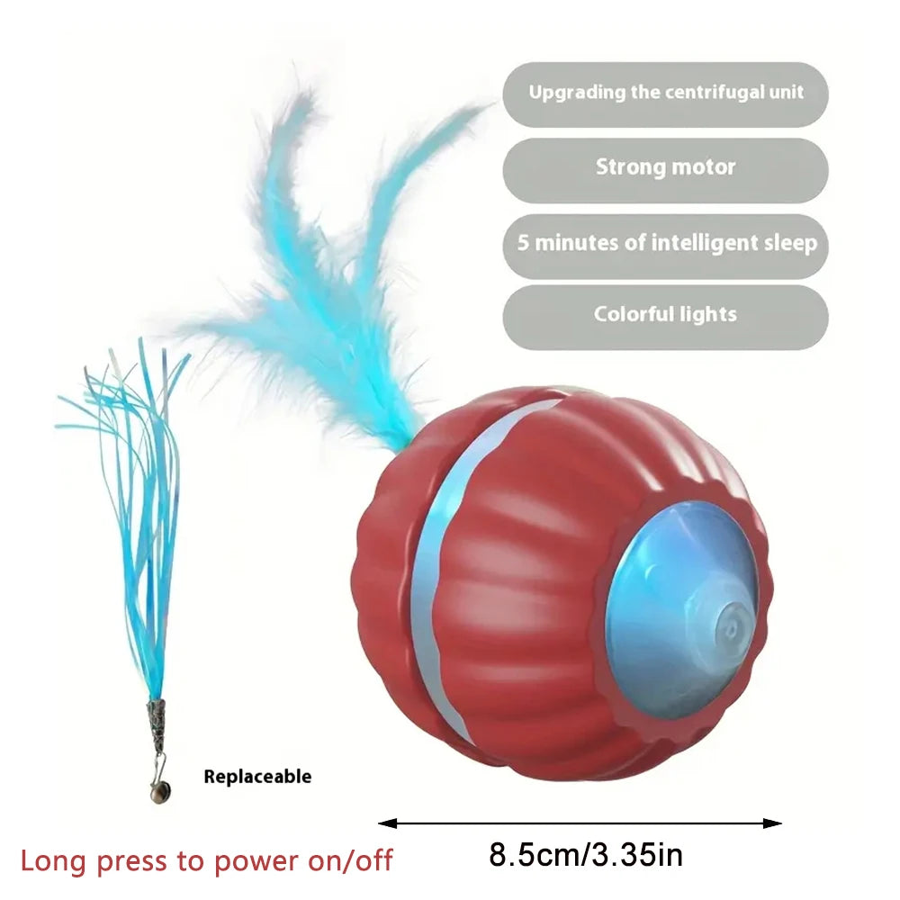 Interactive Smart Ball Toy for Dogs & Cats – USB Rechargeable