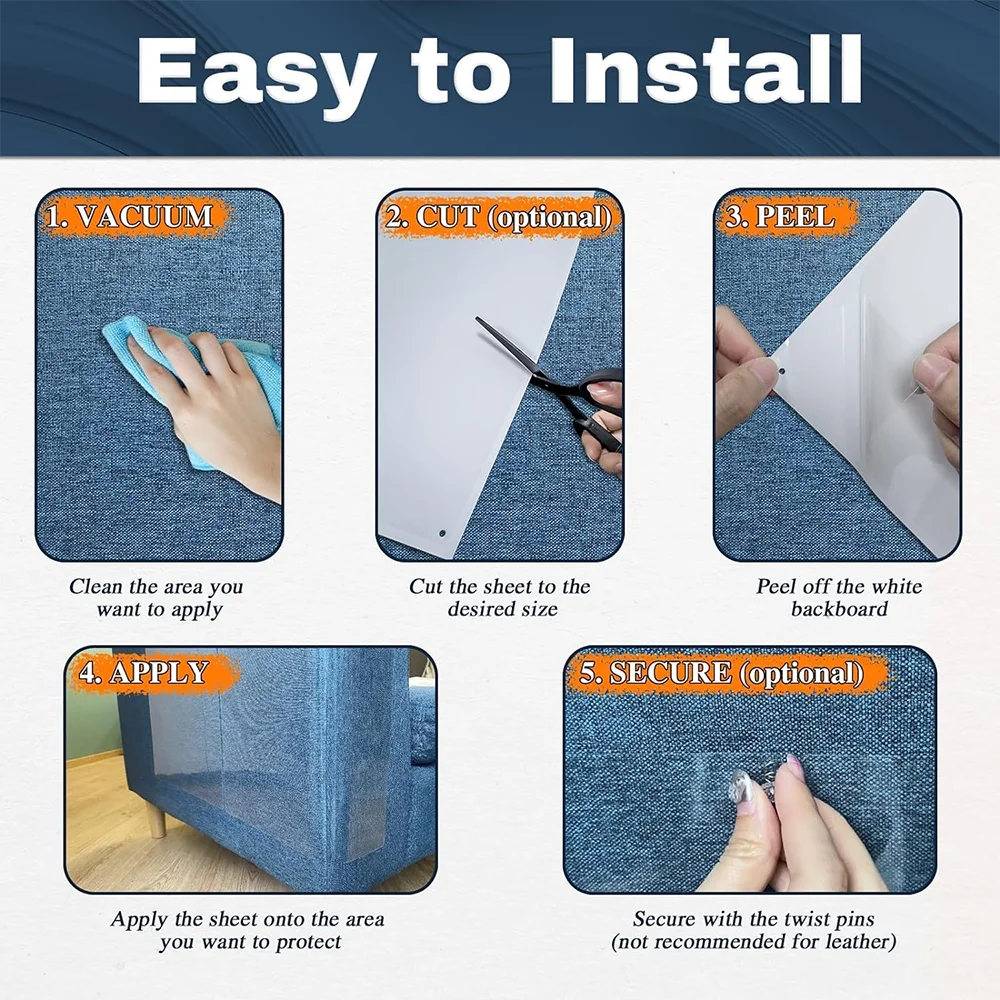 Cat Scratch Deterrent Tape – Transparent Furniture Protector