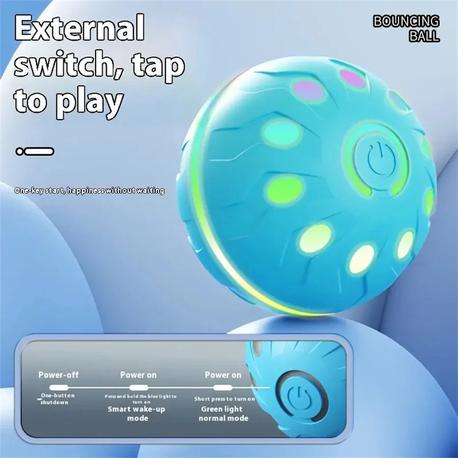 Interactive Smart Ball Toy for Dogs & Cats – USB Rechargeable