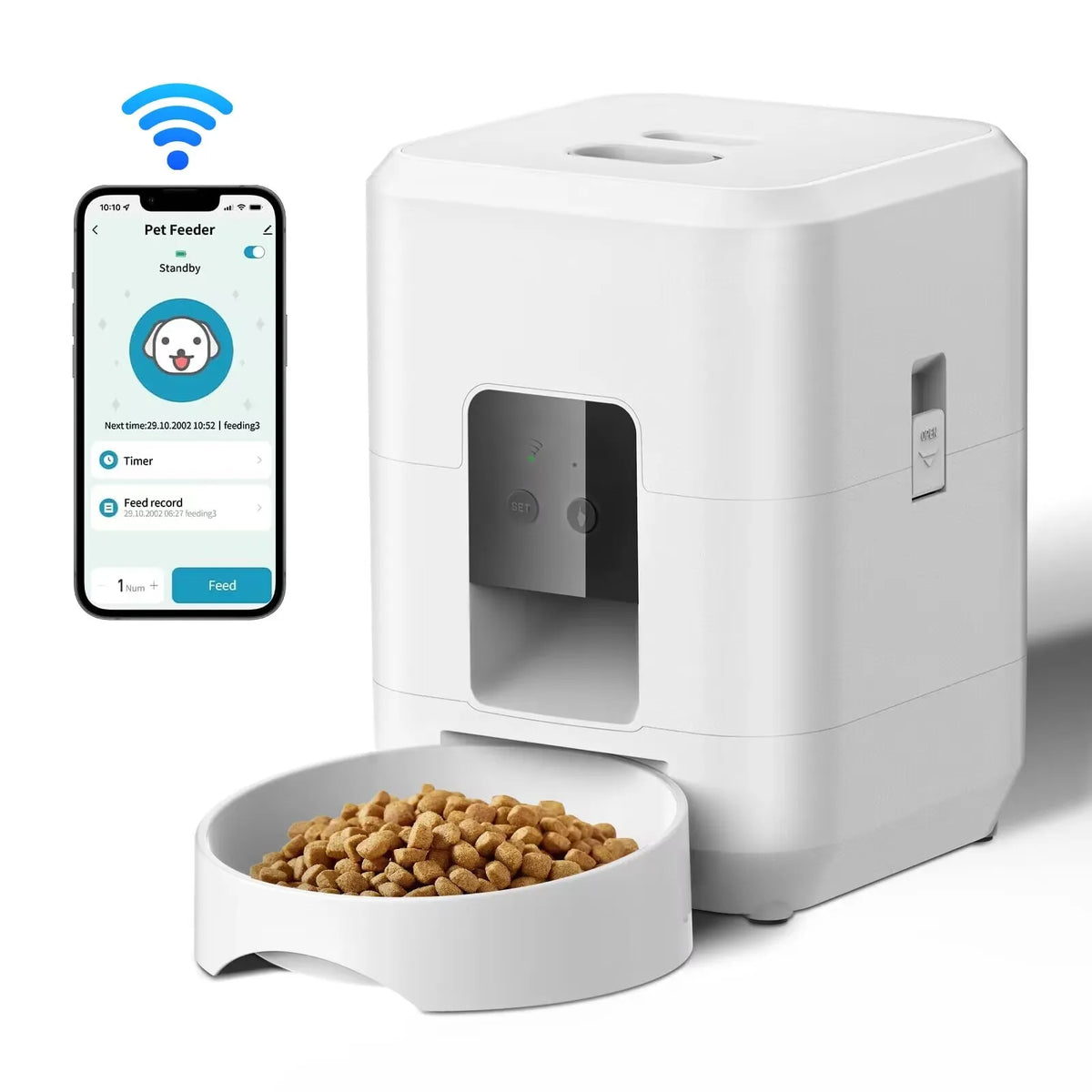 2L Smart WiFi Pet Feeder with Camera for Cats & Dogs