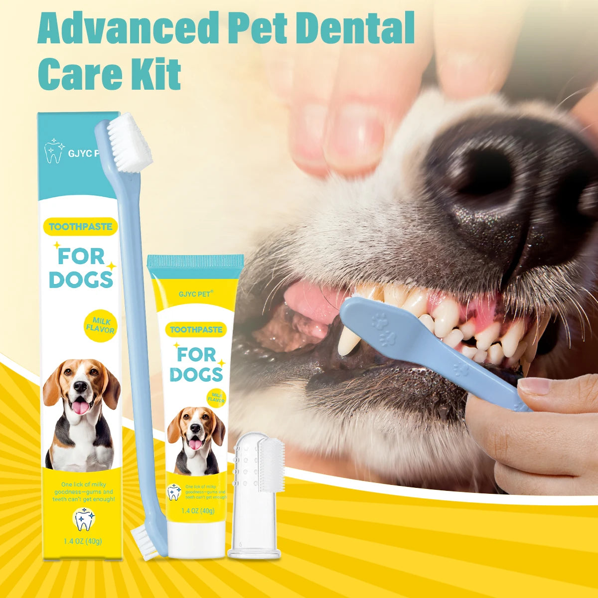 Dog & Cat Dental Care Kit – Toothpaste & Toothbrush