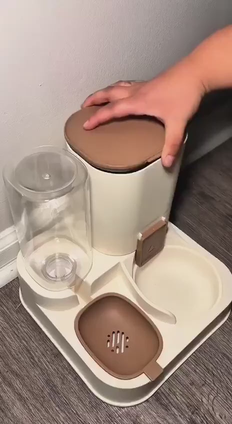 Automatic Pet Food & Water Dispenser for Dogs & Cats